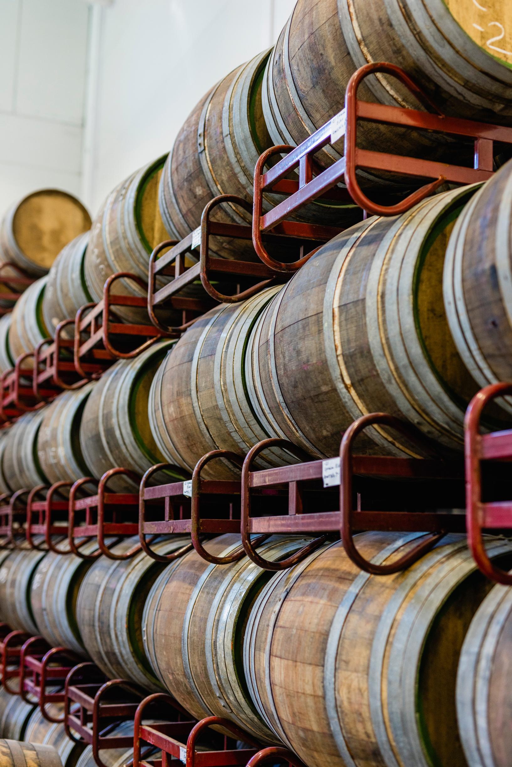 Viinitynnyreitä Noita Wineryssa