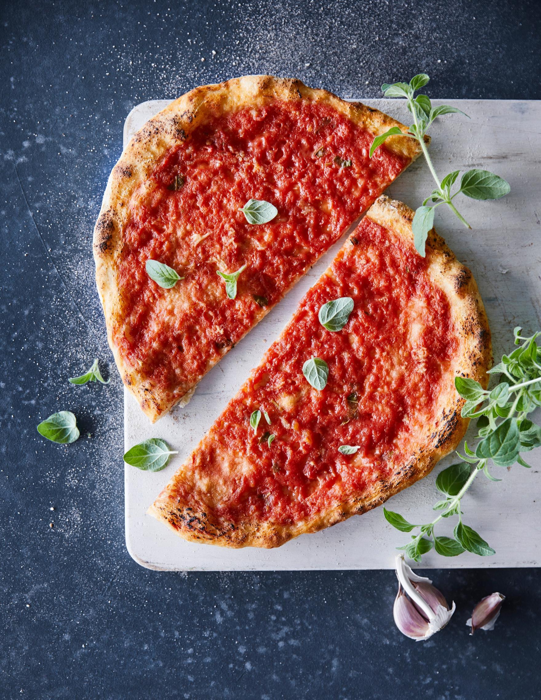 Pizza marinara.
