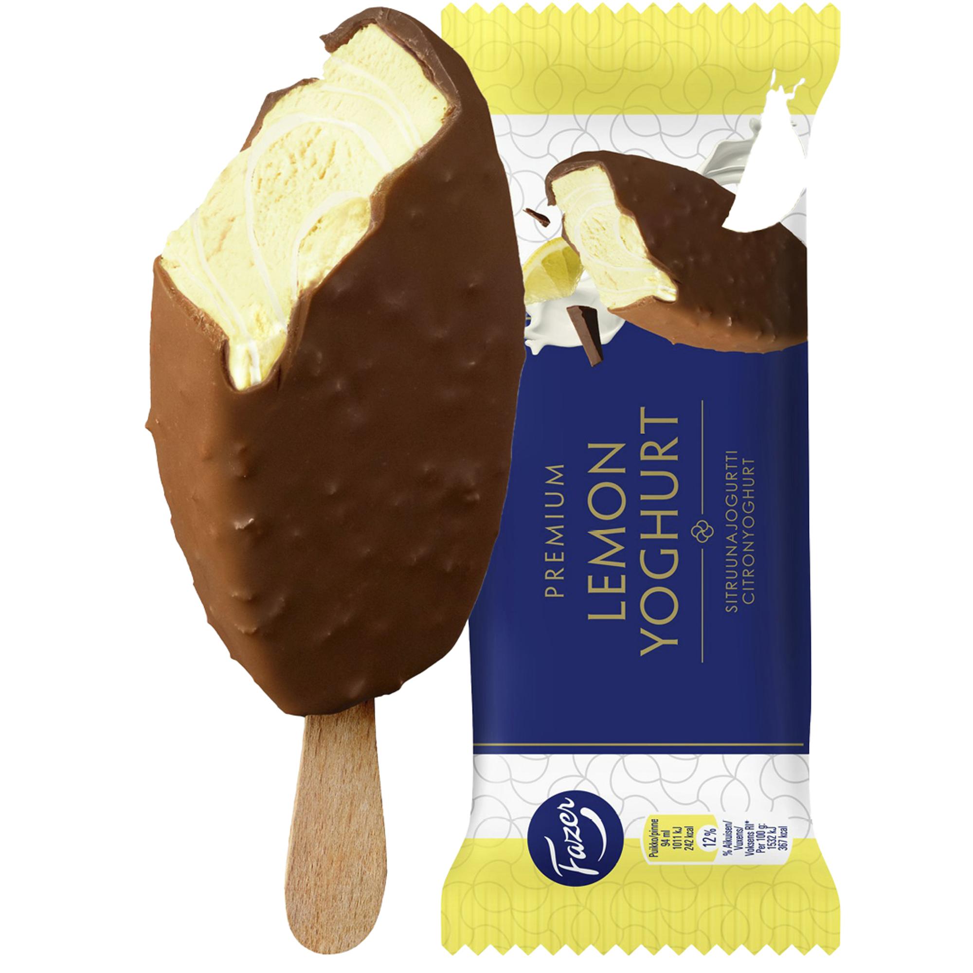 Fazer Premium Lemon Yoghurt 2,55 € / 66 g.