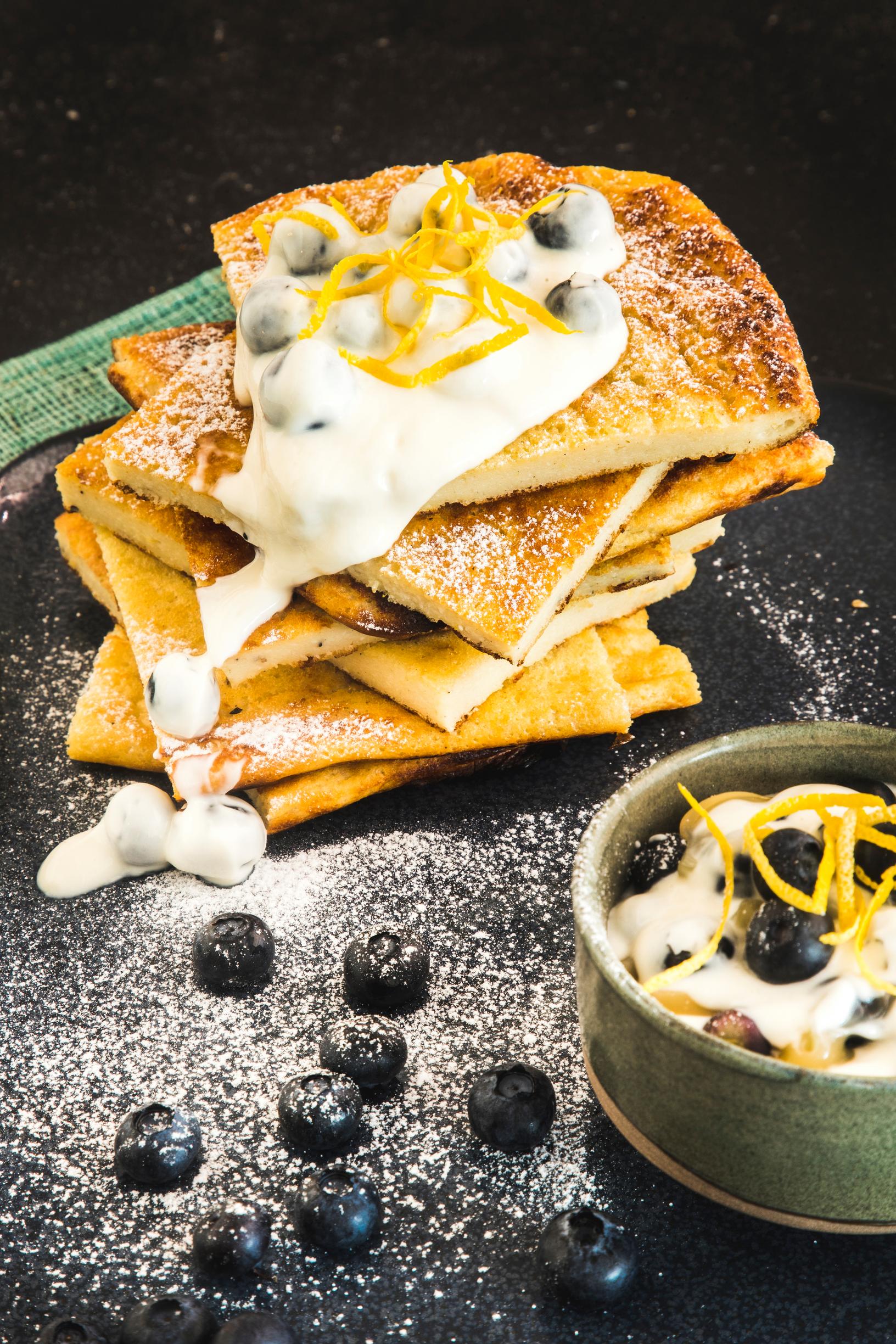 Ricotta-sitruunapannukakku