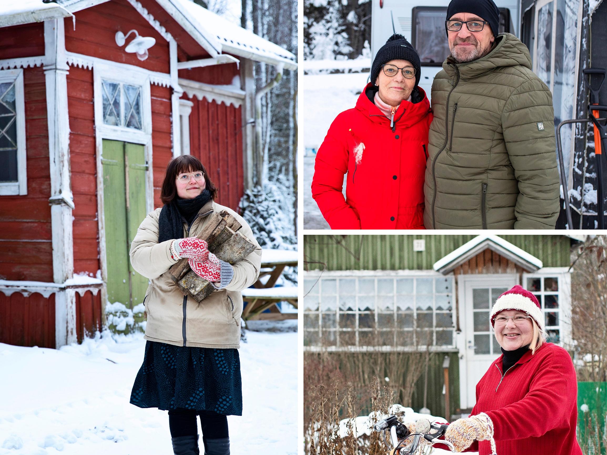 Karavaanarielämää pakkasilla, etätöitä askeettisessa torpassa ja rauhoittumista siirtolapuutarhassa – 4 ihmistä kertoo, mikä saa heidät viihtymään lomakodissaan ympäri vuoden