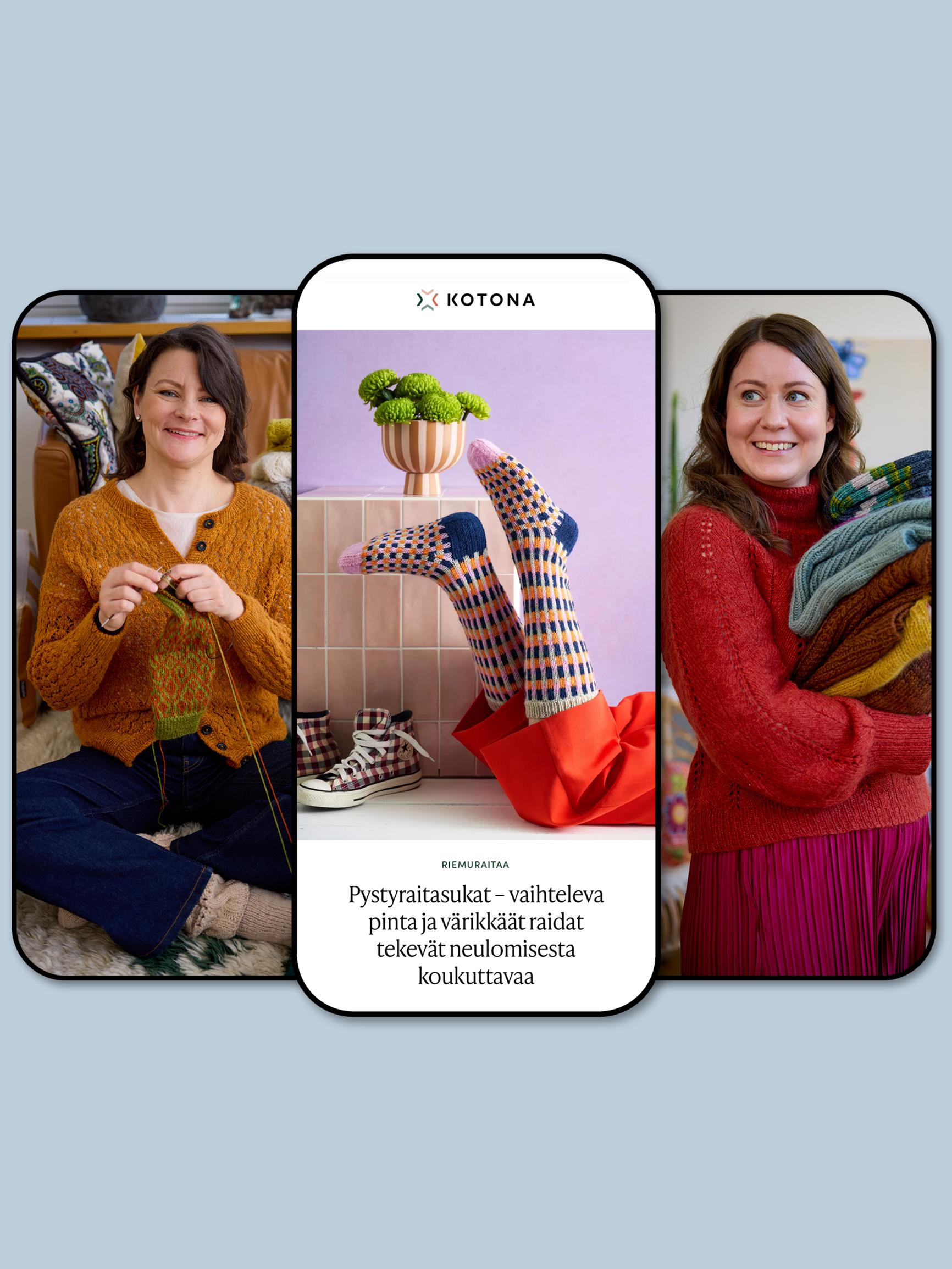 Liity Kotona Neuleklubiin – saat innostavat ohjeet ja vinkit suoraan sähköpostiisi