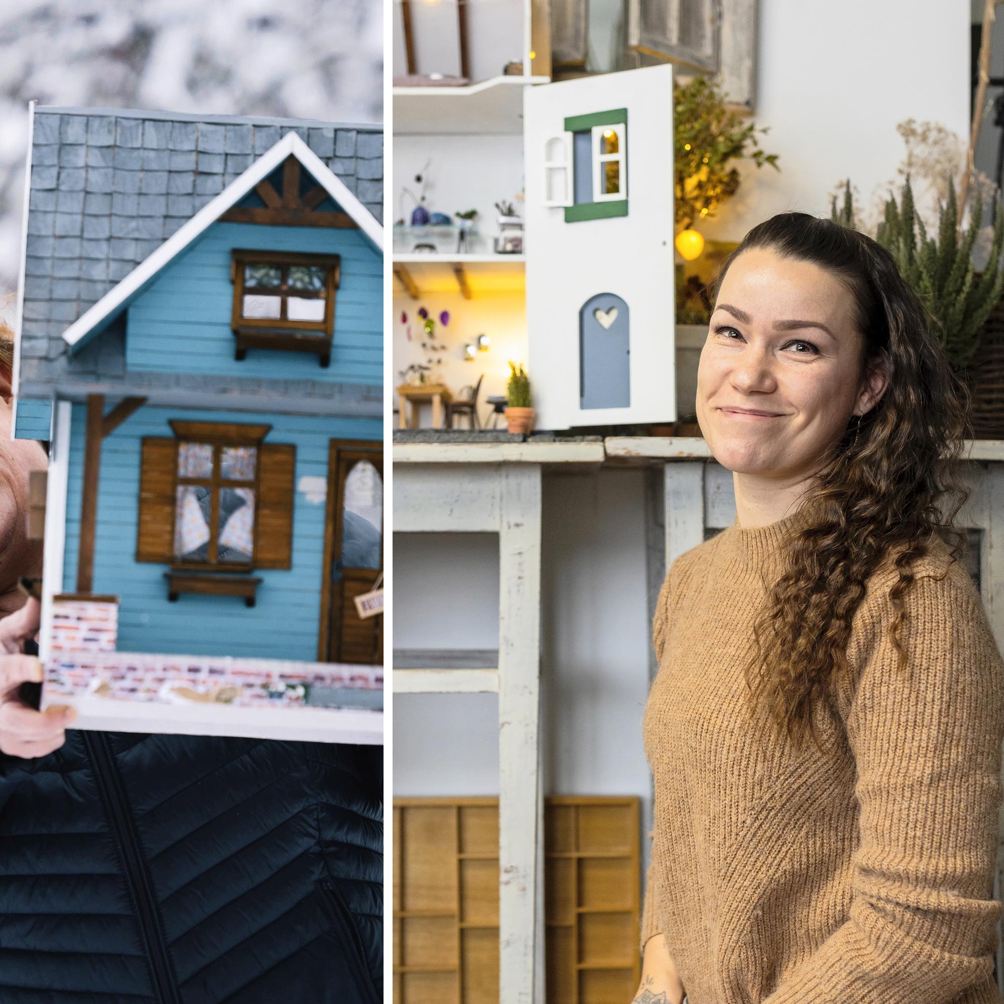 Uskomattomia nukkekoteja! Jaana ja Johanna loihtivat lumoavat minimaailmat – ”Rakentaminen ja askartelu tuovat voimaa ja mielenrauhaa” 