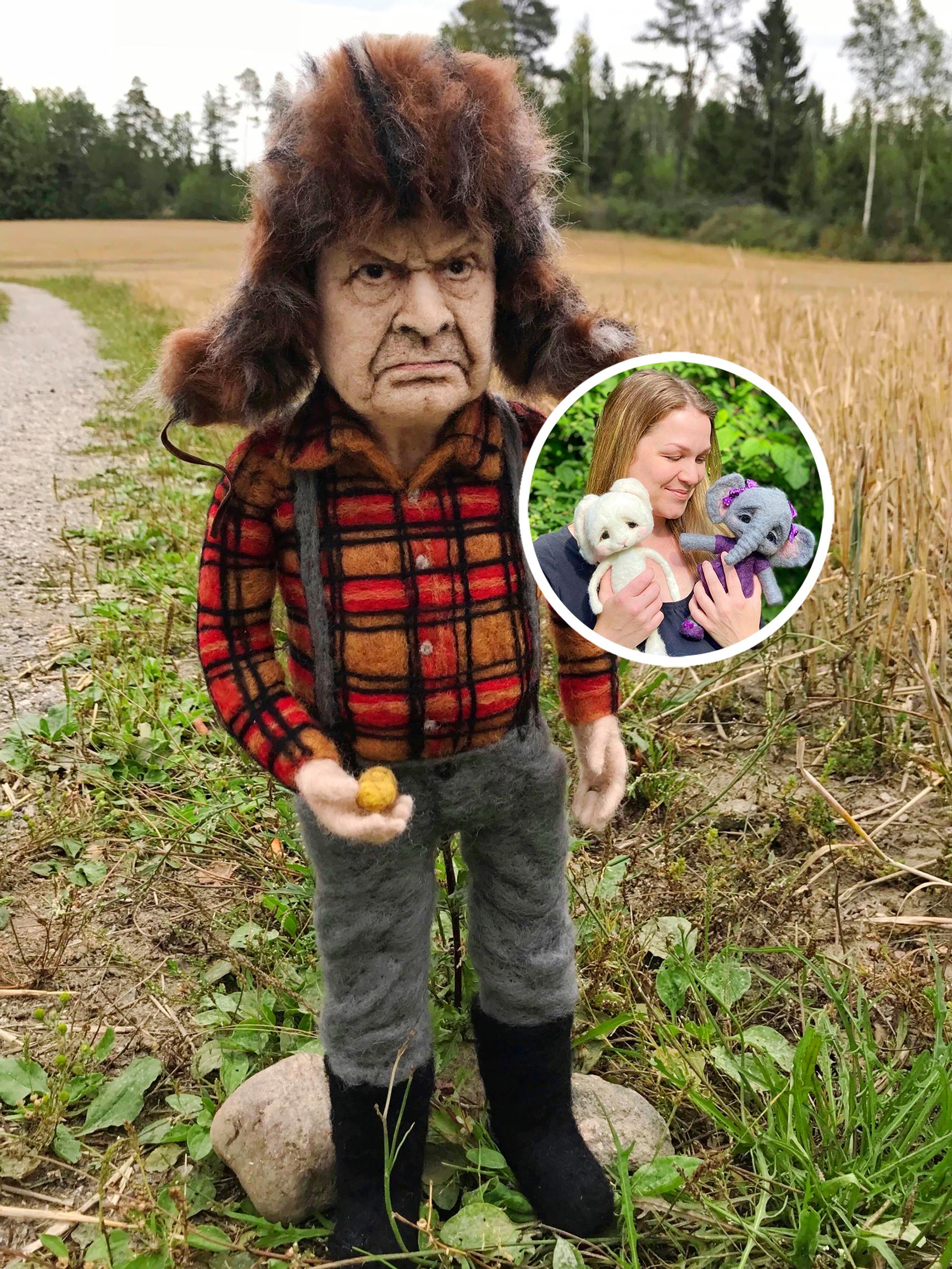 Pupusta Mielensäpahoittajaan! Sanni Kallonen tekee hämmästyttävän aidonnäköisiä huopanukkeja 