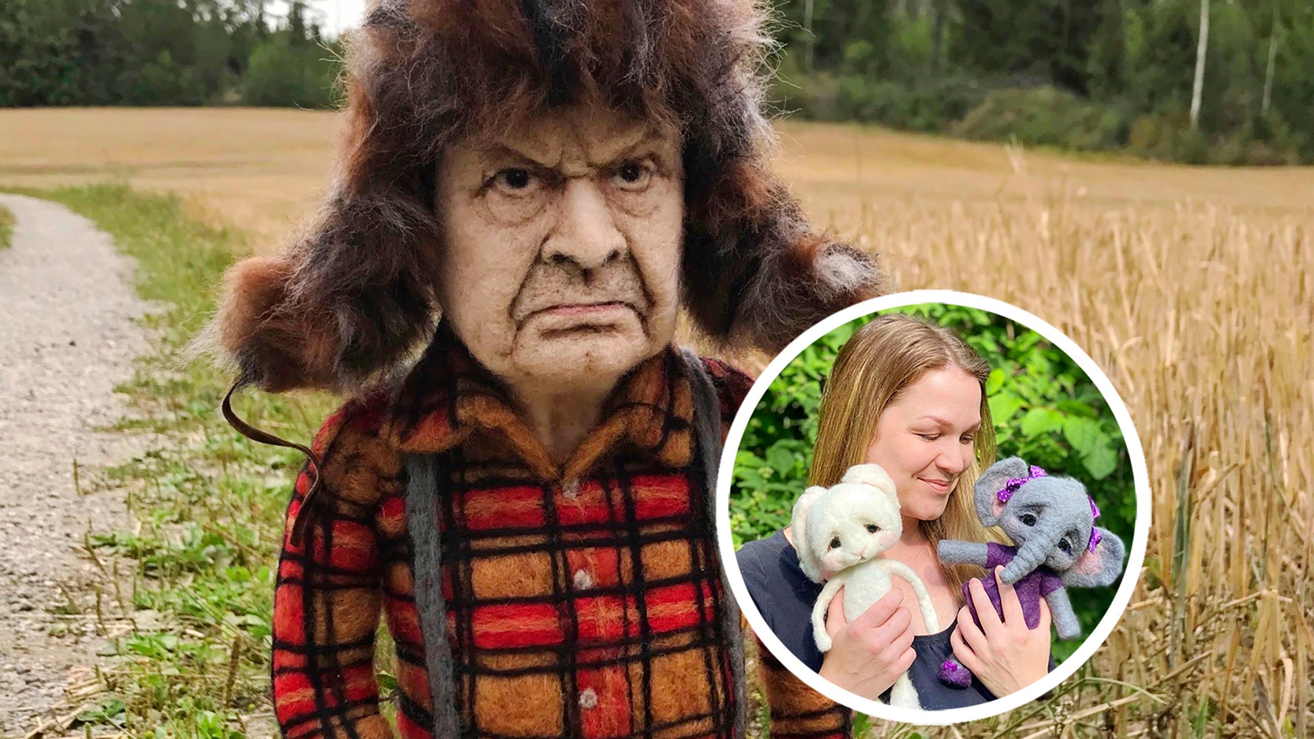 Pupusta Mielensäpahoittajaan! Sanni Kallonen tekee hämmästyttävän aidonnäköisiä huopanukkeja 