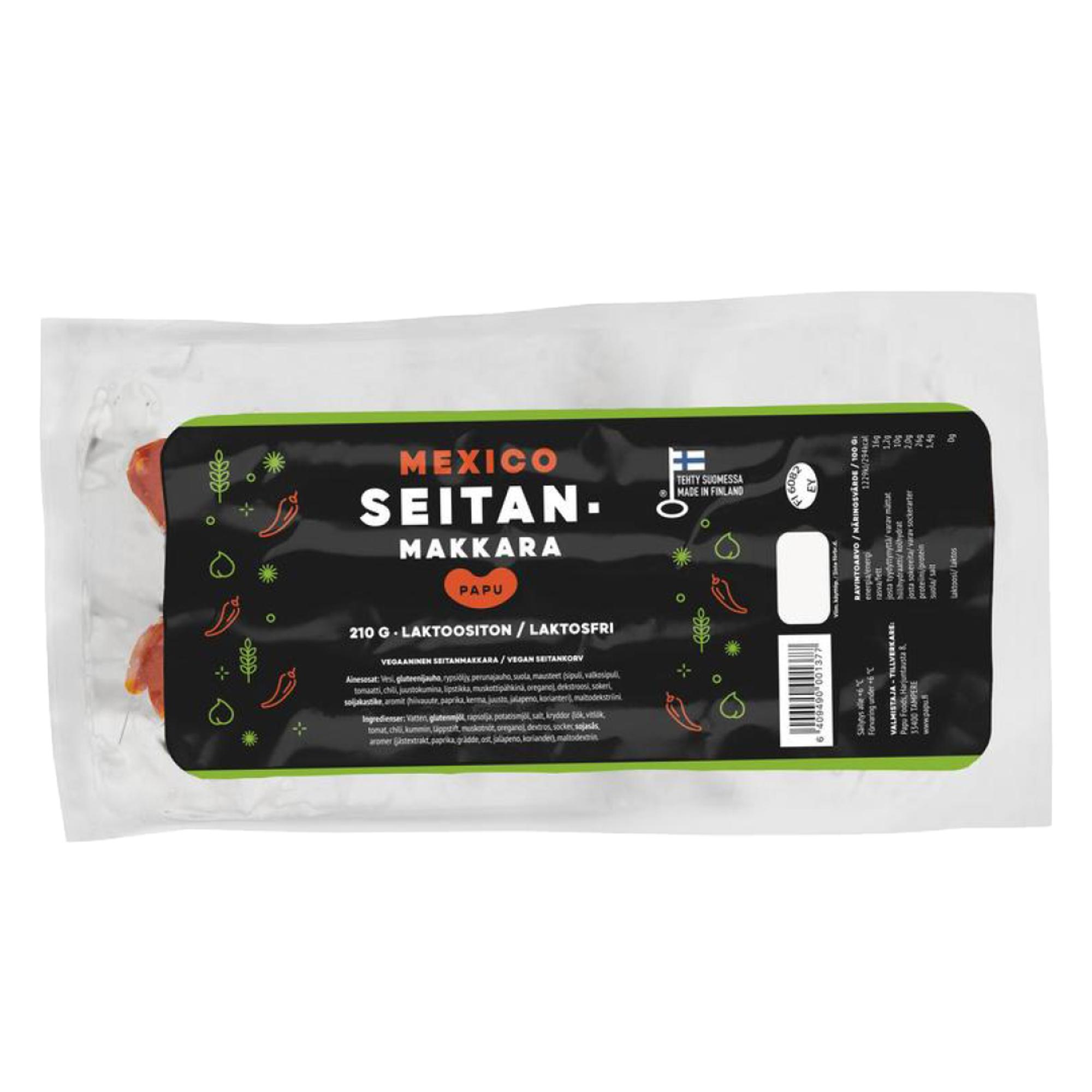 Papu Mexico seitanmakkara, 2,99 € / 210 g