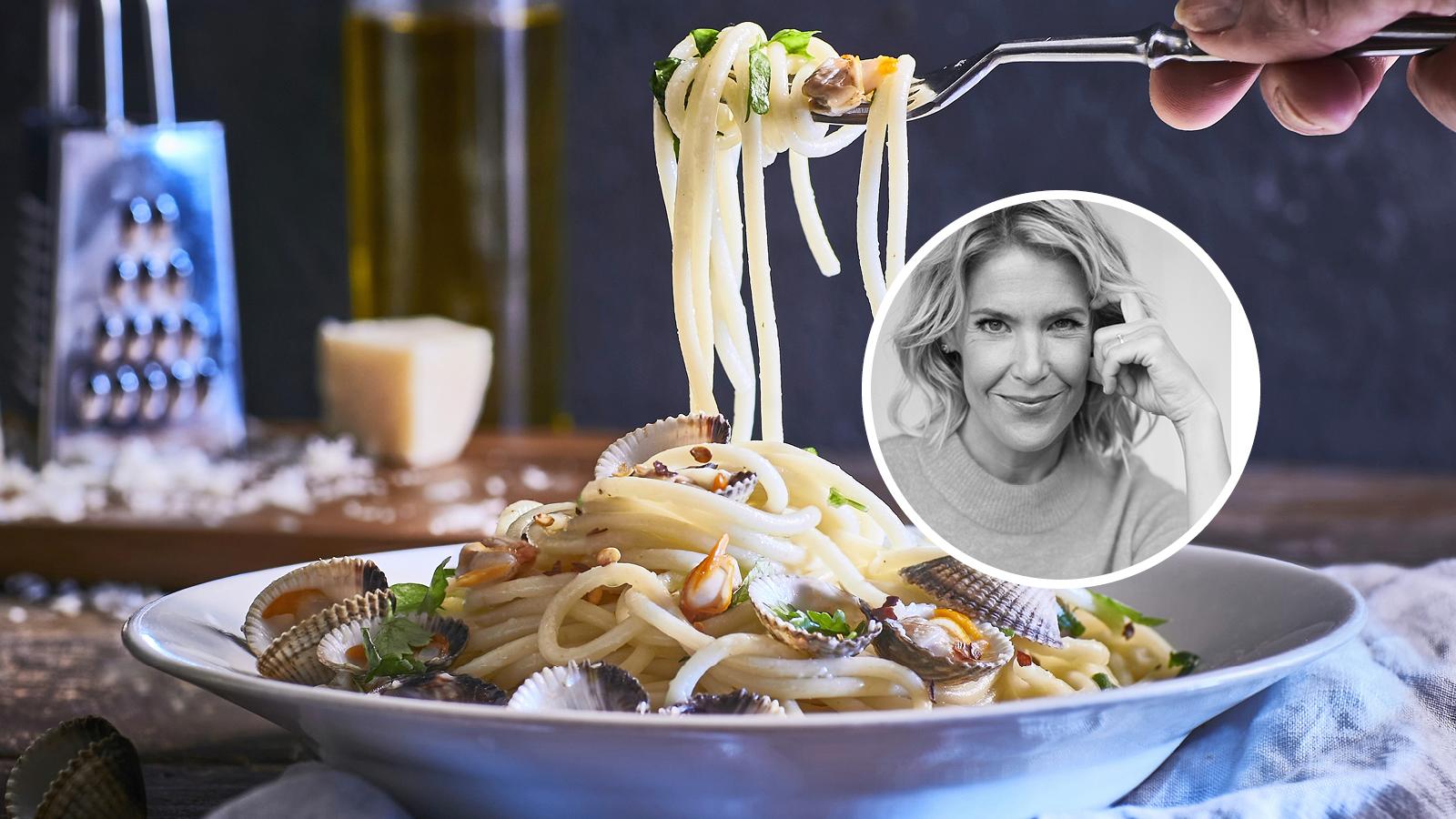 Ella Kannisen simppeli simpukkapasta – pasta alle vongole on  yksinkertaisuudessaan loistava