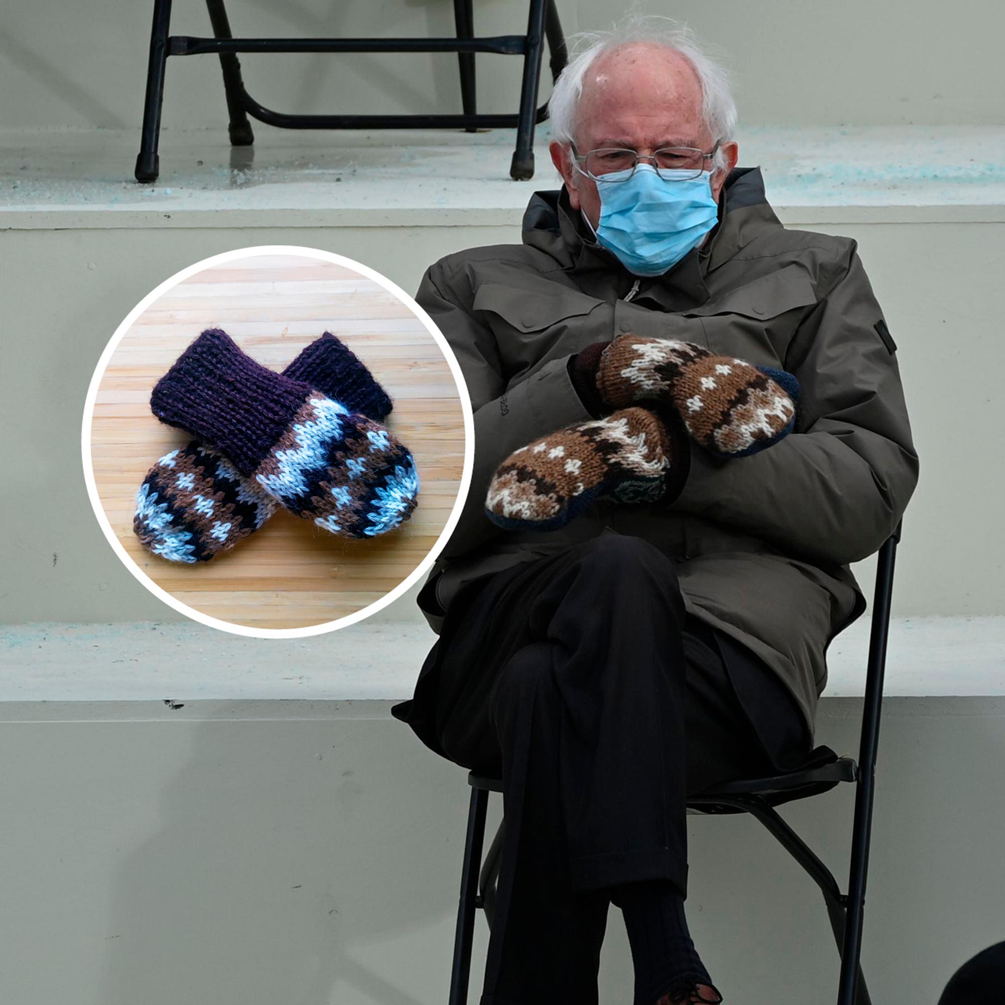 Maailman söpöimmät Bernie-lapaset? Keravalainen Anni innostui talven kuumimmasta tumppuhassuttelusta