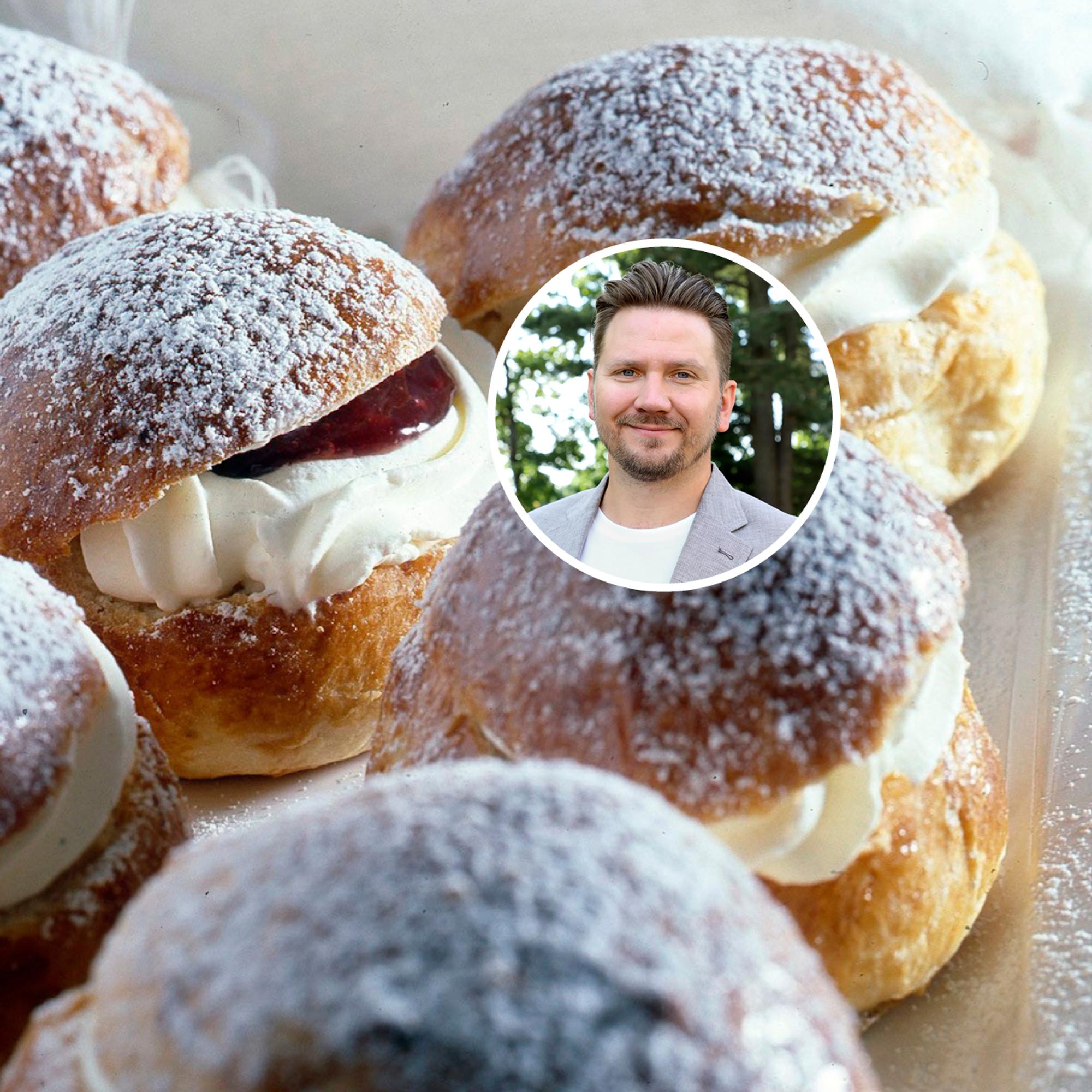 Markus Hurskainen, mitä laskiaispullasi välistä löytyy? Katso leivontagurun 4 vinkkiä parhaisiin laskiaispulliin