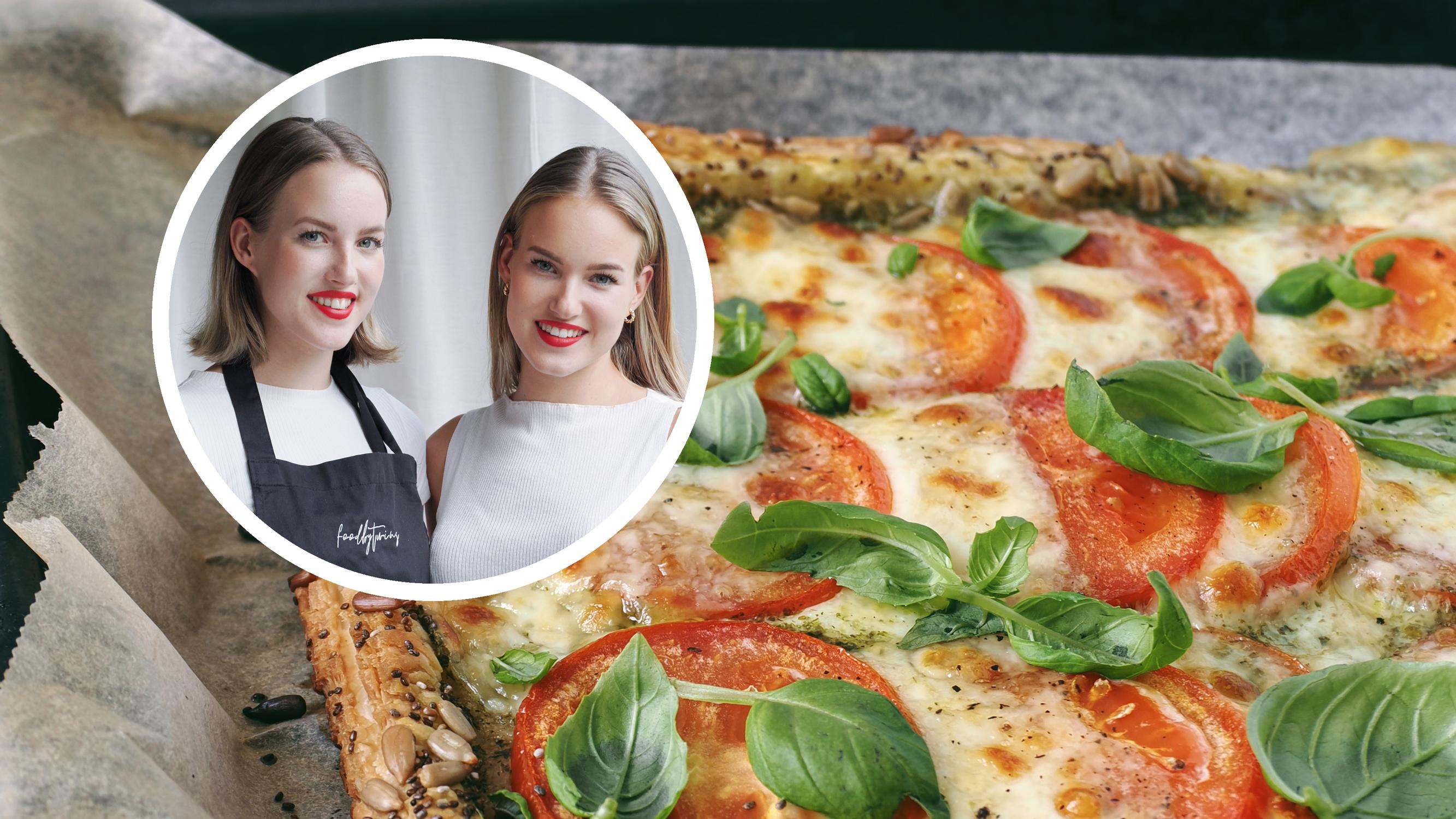 Hullunhelppo caprese-piirakka on seuraava ruokahitti! MasterChef-voittaja Petra loihti Noora-siskonsa kanssa herkun suosikkiaineista